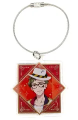 【中古】キーホルダー トレイ・クローバー ラメアクリルキーホルダー 「ディズニー ツイステッドワンダーランド ザ アニメーション」