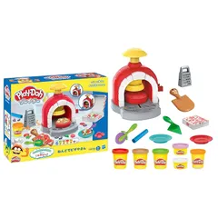 【新品】 ハズブロ（Hasbro）プレイドー、キッチンクリエーション、ピザオーブンプレイセット、おままごと、ごっこ遊び、子供向け、３才以上、ねんど、アクセサリー８個付、知育玩具 F4373 正規品 0