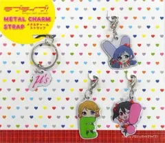 【中古】ストラップ(キャラクター) 東條希＆小泉花陽＆矢澤にこ＆μ’sロゴ メタルチャームストラップセット(4個組) 「ラブライブ! The School Idol Movie×ローソン」 ローソン限定