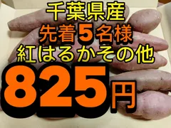 825円！先着5名様！紅はるかその他！千葉県産！前期3000箱販売！ハネ出し！