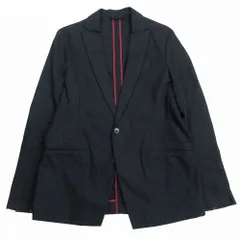 BLUE LABEL UNITED ARROWS アローズ コットンツイル テーラード ジャケット 1B ブレザー サイズM ブラック メンズ 【中古】
