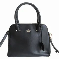 KateSpade ケイトスペード レザー2WAY ハンドバッグ ショルダーバッグ CAMERON STREET MAISE PXRU7673-001 ブラック 【中古】