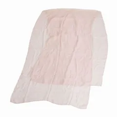 Christian dior クリスチャンディオール ロゴ総柄 大判 シルク ストール スカーフ 薄ピンク 70×220cm レディース 【中古】