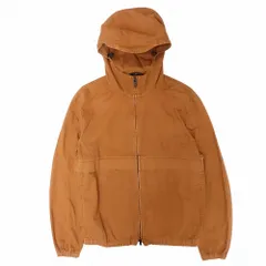 イーヴォ hevo フード付き ミリタリージャケットジップアップ 長袖 ブラウン サイズ50 L メンズ 【中古】