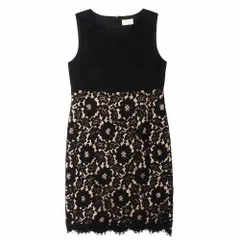 タグ付き GRACE CLASS グレースクラス グレースコンチネンタル 24135181 リバーレース切替ワンピース ノースリーブ 36 S 【中古】