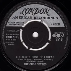 英7” Chordettes The White Rose Of Athens 45HLA9519 LONDON RECORDS /00080