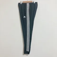 【状態良好】00s adidas アディダス　ロゴ刺繍　スリーライン　ジャージパンツ　黒　L