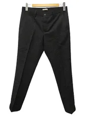 ボッテガヴェネタ BOTTEGA VENETA スラックスパンツ 352140 センタープレス 48 黒 ブラック 裾ロールアップ ボトムス ☆AA★のサムネイル