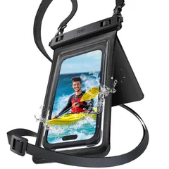 【人気商品】水中撮影 完全防水 IPX8 スマホぼうすいケース 海水浴 プール 雨 潜水 海 お風呂 iPhone 水泳適用 携帯 首かけ 小物収納付き【2025最新！3D大容量収納】防水ケース タッチ操作 顔認証 防水ケース 車鍵・現金・イヤホン入れる スマ
