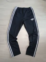 (85 / XS) アディダスオリジナル ファイヤーバード トラックパンツ ブラック 白黒