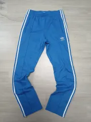 (100 / L) アディダス オリジナル ヨーロッパ トラックパンツ ブルー 青白