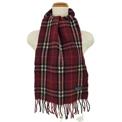 バーバリーズ BURBERRYS 100% LAMBWOOL ノバチェック マフラー レディース 表記無 