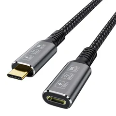 【数量限定】Type-cオス-メス延長ケーブル Ultra 互換USB4 HD 4 Thunderbolt 8K 8K @60Hz 0.8M 100W ケーブル 充電40Gbpsデータ転送外部SSDeGPUと互換性があります USB4 (0.8m) Cable