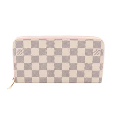 LOUIS VUITTON ルイ・ヴィトン ジッピーウォレット ダミエアズール ローズバレリーヌ ラウンド長財布