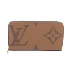 LOUIS VUITTON ルイ・ヴィトン ジッピーウォレット モノグラムジャイアントリバース ラウンド長財布