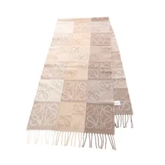 LOEWE ロエベ アナグラム チェッカーボード マフラー