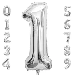 【新着商品】数字 バルーン 数字バルーン 【40インチ・簡単設置・選べる0~9】 風船 バルーン 数字 ナンバーバルーン バースデー 誕生日 飾り付け アルミ風船 大きい ビッグ 約100cm 記念日 カーニバル イベント お祝い 撮影 適用 ストロー付き (