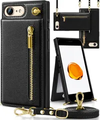 【即日発送】背面 ケース手帳型 ケース手帳型 アイフォン ショルダー カード収納 斜めがけ 首かけ 肩掛け 携帯ケース ストラップ付き 2020/2022適用 SE SE SE 上下開 SE iPhone iPhone iPhone iPhone 長さ調整可能