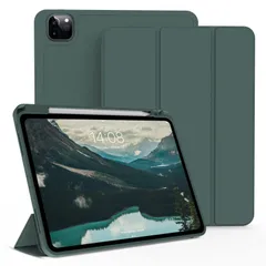 【即日発送】カバー 軽量 11インチ 柔らかいシリコン Pro TPU材質 ペン収納 Pro iPad iPad 保護カバー iPad 第2世代Pencil充電対応 2022/2021/2020 3段階折り畳み可 第4/3/2世代 スタンド ケース マグネット