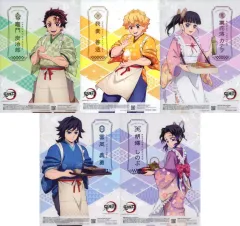 【中古】クリアポスター 全5種セット オリジナルクリアポスター 「鬼滅の刃×セブンイレブン」 対象商品購入特典