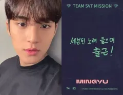 【中古】コレクションカード(男性) 74：SEVENTEEN/MINGYU(ミンギュ)/「2022 SVT 6TH FAN MEETING ＜SEVENTEEN in CARAT LAND＞」トレーディングカード