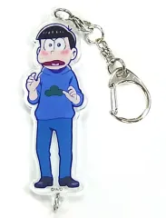 【中古】キーホルダー・マスコット(キャラクター) カラ松(全身) 「おそ松さん つながるテレまつ アクリルマスコット」 文教堂・アニメガ限定