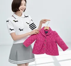 ラルフローレン キッズ ピンク キルティング ジャケット (18ヶ月 24ヶ月)