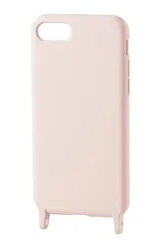 【新着商品】スマホショルダーストラップ用ホール付き ケース シリコン 用 ほこり防止 7 / 裏起毛 / ワイヤレス充電対応 / 8 【別売りのストラップと組み合わせて、好みのスタイルに】 SE2 ピンク SE3 iPhone PM-A22SHVSCSHPN