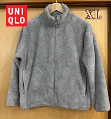 ユニクロ　 レディース　フリースジャケット サイズXL ライトグレー