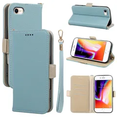 【即日発送】財布型 カード入れ カードポケット 携帯カバー レイシ模様 カードケースマグネット スタンド機能 手帳 ケース iPhone7 / カバー / / iPhone8 (2020) スマホケース 第2世代 SE SE iPhone 男女兼用（LAN）