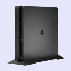 【特価商品】PS4 Slimシリーズ専用スタンド シンプルデザイン 省スペース RDFJ 縦置きスタンド 安定向上 for PS4 Slim(ブラック)