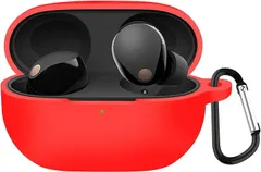 【数量限定】防塵 防水 紛失防止 耐衝撃 キズ防止 XM5用シリコン保護ケース WF-1000 装着充電可能 WF-1000 イヤーホン ワイヤレス ソニー 保護ケース（レッド） ケース XM5 for