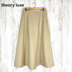 ○ Theoryluxe セオリーリュクス サテン地Aラインプルオンスカート38