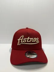 Newera ヒューストンアストロズ Inaugural Season 2000 9forty A-FRAME スナップバックキャップ レッドカラー