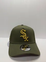 Newera シカゴホワイトソックス コミスキーパーク 9forty A-FRAME スナップバックキャップ オリーブカラー