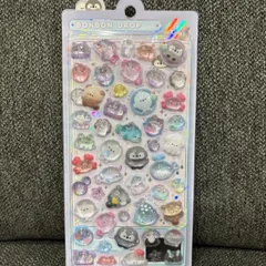 ボンボンドロップシール　BONBON DROP ぷかぷかボンボン シール 正規品 ぷっくり 立体 うきわ アザラシ ペンギン bonbon drop seal