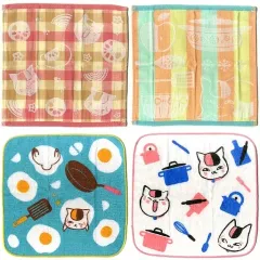 【中古】タオル・手ぬぐい(キャラクター) 全4種セット ハンドタオル 「一番くじ 夏目友人帳～ニャンコ先生キッチン～」 D賞