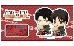 【中古】アクリルスタンド・アクリルパネル エレン＆リヴァイ(B) ぎゅぎゅっとアクリルフィギュア 「進撃の巨人 Season 3」