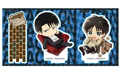 【中古】アクリルスタンド・アクリルパネル エレン＆リヴァイ(C) ぷかっしゅアクリルフィギュア 「進撃の巨人 Season 3」