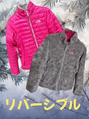 ★THE NORTH FACE ★ ガールズ L(14/16) リバーシブル ジャケット ピンク×グレー