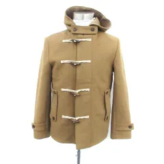 ユナイテッドアローズ UNITED ARROWS Rhythm of Life ダッフルコート ショート丈 フード付き M 茶色 ブラウン /HO38のサムネイル