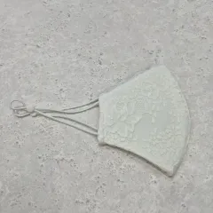 アイボリーレースファッションマスク