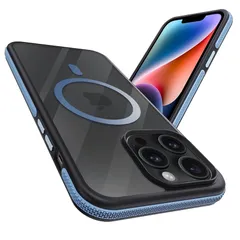 coiwantung iPhone 13 Pro Max MagSafe ケース 耐衝撃 滑り止め アイフォン 13ProMax スマホケース 【新しい衝突防止ストリップ設計】［フォーインワン構造設計］米軍MIL規格 カバー 軽量 ワイヤレス充電対応 半透明 