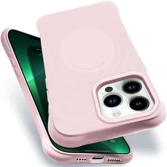 iPhone 13ProMax MagSafe対応 ケース 耐衝撃 米軍MIL規格 アイフォン13ProMax スマホケース シリコン 保護ケース いpほね13ProMax カバー ストラップホール付き 傷つけ防止 ワイヤレス充電対応 6.7インチ用（ピンク）