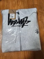 STUSSY BIG ロゴ ジップアップ フーディー Lサイズ 新品