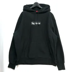 21AW SUPREME Box Logo Hooded Sweatshirt シュプリーム ボックスロゴ プルオーバースウェットパーカー フーディー ブラック Mサイズ