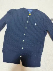 ポロ ラルフローレン ケーブル ニット カーディガン ネイビー