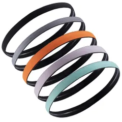 【新着商品】ヘアバンド 汗止め ヘッドバンド 細身スポーツ汗止めヘアバンド 洗顔 軽量 弾性 滑り止め ヨガ ランニング ジム 男女兼用 極細吸湿速乾タイプ（5枚セット）