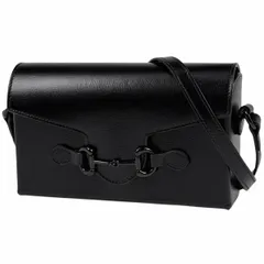 グッチ GUCCI ホースビット 1955 ショルダーバッグ 斜め掛け ショルダーバッグ レザー ブラック 699296 レディース 【中古】