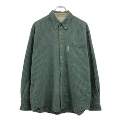 Columbia コロンビア ボタンダウン 長袖シャツ グリーン(メンズ M)中古 古着 U9147